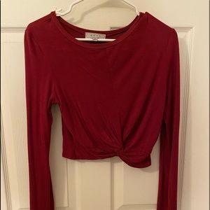 Long sleeve crop
